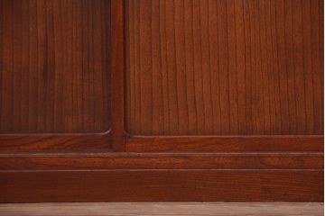 アンティーク家具　古民具・骨董　和の雰囲気のシンプルな横長ローボード