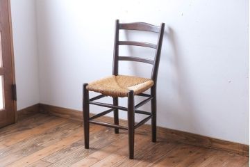 中古　松本民芸家具　ゴッホ型ラダーバックチェア