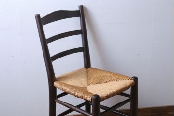 中古　松本民芸家具　ゴッホ型ラダーバックチェア