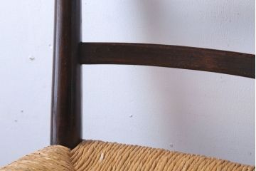 中古　松本民芸家具　ゴッホ型ラダーバックチェア