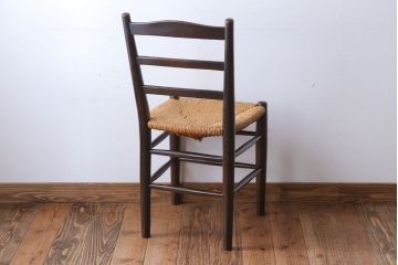 中古　松本民芸家具　ゴッホ型ラダーバックチェア