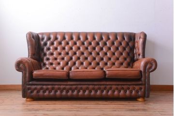 アンティーク家具　イギリスアンティーク　上品な古い高級ソファ