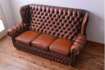 アンティーク家具　イギリスアンティーク　上品な古い高級ソファ