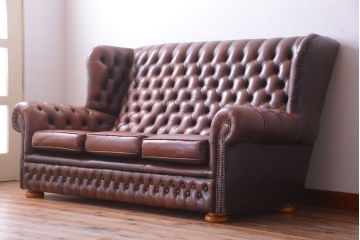 アンティーク家具　イギリスアンティーク　上品な古い高級ソファ