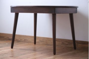 レトロ家具　昭和レトロ　楕円形の上品なセンターテーブル