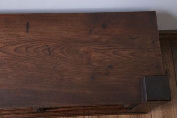 アンティーク家具　古民具・骨董　欅材の古い置き床(置床・ローボード)