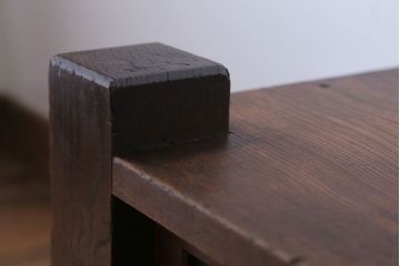 アンティーク家具　古民具・骨董　欅材の古い置き床(置床・ローボード)