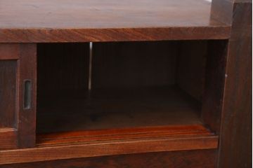 アンティーク家具　古民具・骨董　欅材の古い置き床(置床・ローボード)