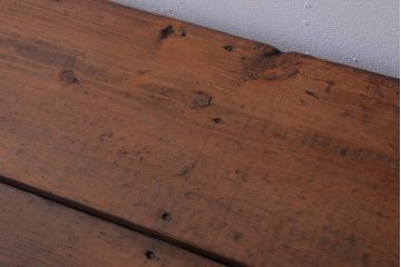 アンティーク家具　和製アンティーク　古い木製のシンプルな陳列棚(飾り棚)