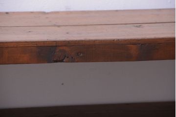 アンティーク家具　和製アンティーク　古い木製のシンプルな陳列棚(飾り棚)