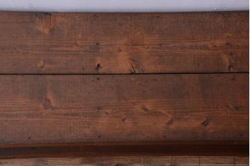 アンティーク家具　和製アンティーク　古い木製のシンプルな陳列棚(飾り棚)(2)