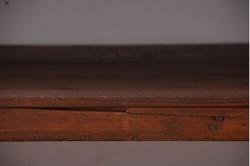 アンティーク家具　和製アンティーク　古い木製のシンプルな陳列棚(飾り棚)(2)