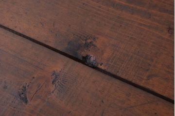 アンティーク家具　和製アンティーク　古い木製のシンプルな陳列棚(飾り棚)(3)