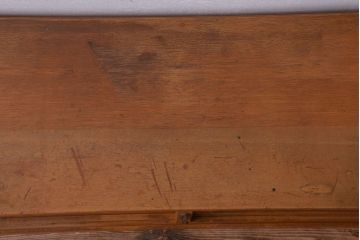 アンティーク家具　和製アンティーク　古い木製のガラス引き戸ローボード(テレビボード)