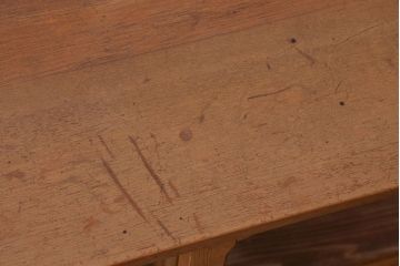 アンティーク家具　和製アンティーク　古い木製のガラス引き戸ローボード(テレビボード)