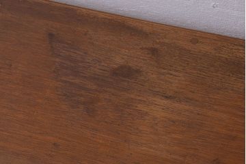 アンティーク家具　和製アンティーク　古い木製のガラス引き戸ローボード(テレビボード)