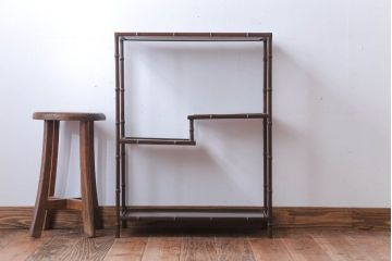 アンティーク家具　古民具・骨董　唐木タガヤサン製の小さな飾り棚