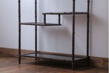 アンティーク家具　古民具・骨董　唐木タガヤサン製の小さな飾り棚