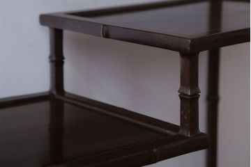 アンティーク家具　古民具・骨董　唐木タガヤサン製の小さな飾り棚