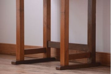 アンティーク家具　アンティーク 古い木製の可愛いサイドテーブル(平机)(1)