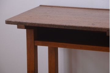 アンティーク家具　アンティーク 古い木製の可愛いサイドテーブル(平机)(1)