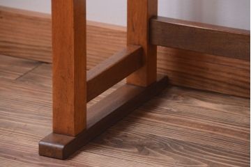 アンティーク家具　アンティーク 古い木製の可愛いサイドテーブル(平机)(1)