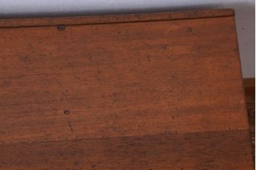 アンティーク家具　アンティーク 古い木製の可愛いサイドテーブル(平机)(3)