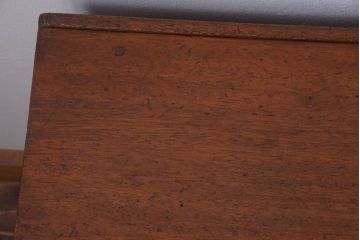 アンティーク家具　アンティーク 古い木製の可愛いサイドテーブル(平机)(3)