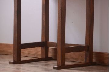 アンティーク家具　アンティーク 古い木製の可愛いサイドテーブル(平机)(3)