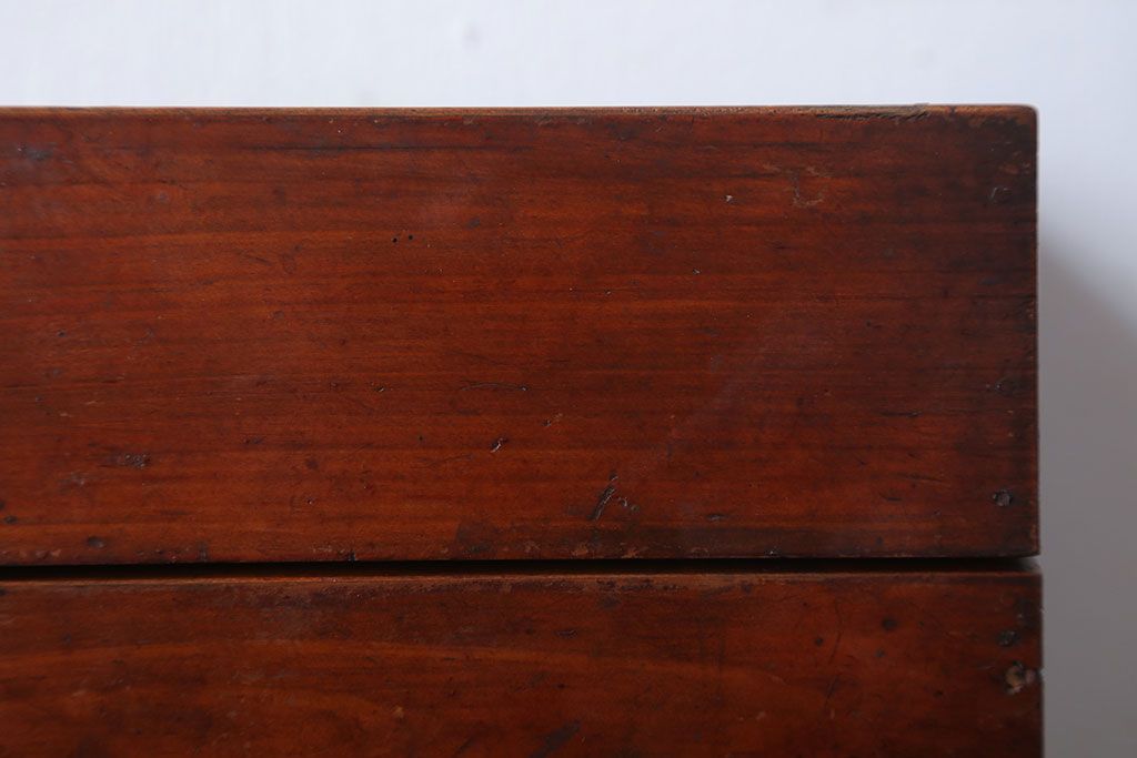 アンティーク雑貨　古民具・骨董　引き出し付き!煙草箱型小物入れ