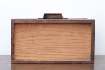 アンティーク雑貨　古民具・骨董　引き出し付き!煙草箱型小物入れ