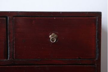 アンティーク家具　和製アンティーク　漆塗りの古い小引き出し