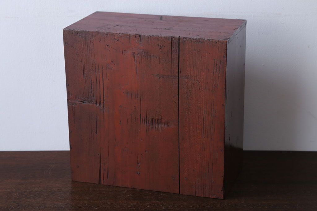 アンティーク家具　和製アンティーク　漆塗りの古い小引き出し