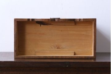 中古　箱根寄木細工が美しい小引き出し
