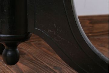 アンティーク家具　アンティーク　古い木製のおしゃれな回転スツール(2)