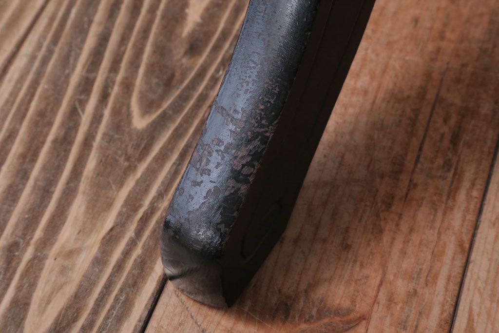 アンティーク家具　アンティーク　古い木製のおしゃれな回転スツール(2)