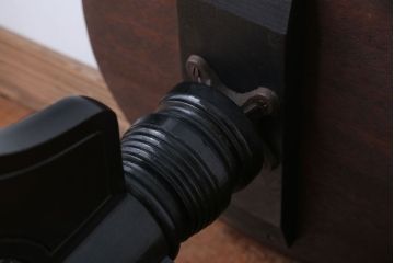 アンティーク家具　アンティーク　古い木製のおしゃれな回転スツール(2)