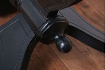 アンティーク家具　アンティーク　古い木製のおしゃれな回転スツール(2)