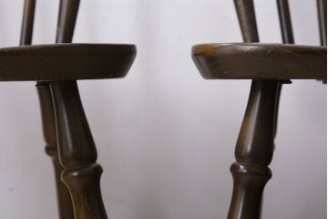 アンティーク家具　イギリスアンティーク　アーコール　スティックバックチェア2脚セット