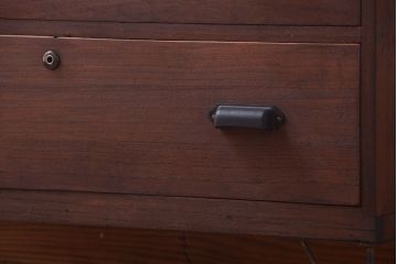 アンティーク家具　和製アンティーク　鉄脚付き!古い衣装箪笥ローボード(3)