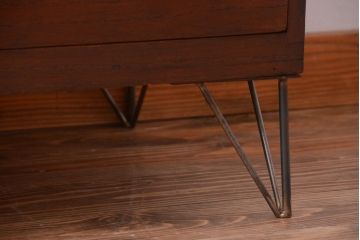 アンティーク家具　和製アンティーク　鉄脚付き!古い衣装箪笥ローボード(3)