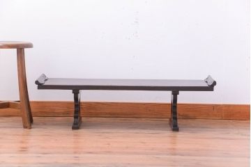 アンティーク家具　古民具・骨董　上品なデザインの古い欅製経机