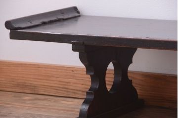 アンティーク家具　古民具・骨董　上品なデザインの古い欅製経机