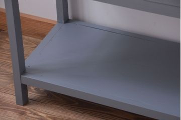 アンティーク家具　アンティークペイント　見せる収納におすすめの5面ガラスケース