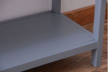 アンティーク家具　アンティークペイント　見せる収納におすすめの5面ガラスケース