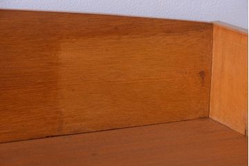 アンティーク家具　和製アンティーク　モールガラス入り!明るい木味の収納戸棚