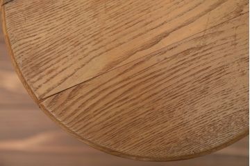 アンティーク雑貨　ビンテージ　アイスグリーンペイント鉄脚のかわいい丸スツール(椅子、チェア)(1)