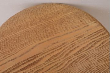 ヴィンテージ家具　ビンテージ　アイボリーペイント鉄脚のかわいい丸スツール(1)