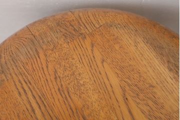 ヴィンテージ家具　ビンテージ　ブラックペイント鉄脚の丸スツール2脚セット