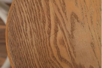 ヴィンテージ家具　ビンテージ　アイボリーペイント鉄脚の丸スツール2脚セット(3)